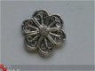 metalen embellishments silver flower 7 - 1 - Thumbnail