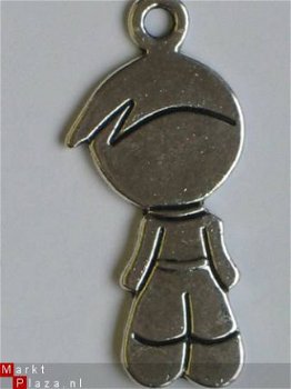 metalen embellishments silver boy large - 1