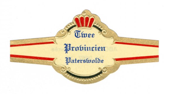 Abonné - Reclamebandje Twee Provincien, Paterswolde (zwarte boord, stemt tevrêe Tel) - 1