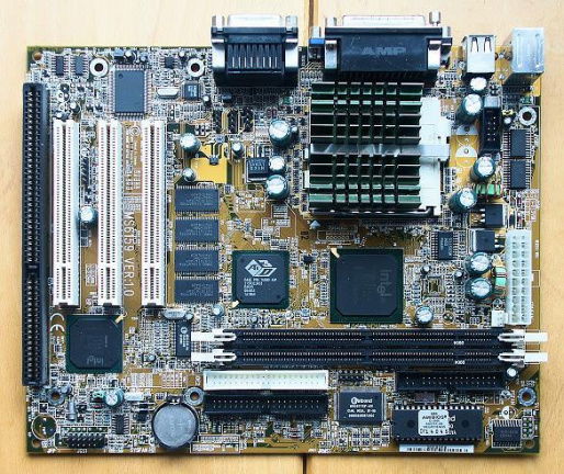 MSI MS-6159 Micro-ATX Mainboard + Celeron 400Mhz - nr. 1