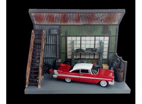 Darnell's Garage fury Christine Diorama 1:64 Auto world - 1
