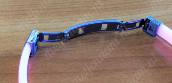 Armband siliconen band en edelstaal naamplaat - 3