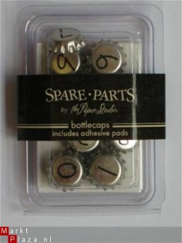 spare part bottle caps silver numbers - 1