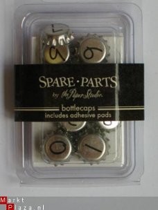 spare part bottle caps silver numbers