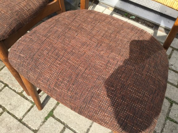 Verkocht ♥️ Set van 4 vintage design eetkamerstoelen - Afbeelding 6