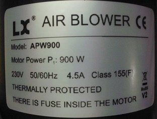 Luchtpomp blower voor beadfilter - 3