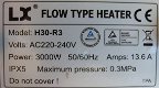 Verwarming RVS 3000W met druk schakelaar T-Vorm H30-R3 - 3 - Thumbnail