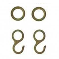 2 kettinghaken en 2 ringen.