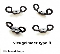Afstelmoer comtoise loodslinger / klootje. Model B.