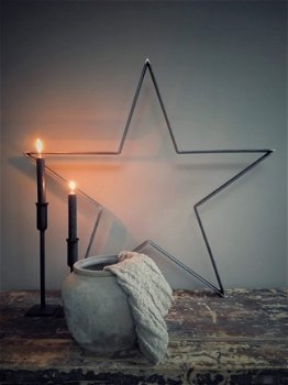 Stalen ster (75 cm) landelijke decoratie - 1