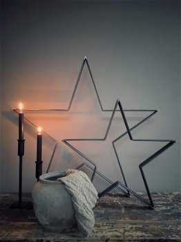 Stalen ster (75 cm) landelijke decoratie - 3