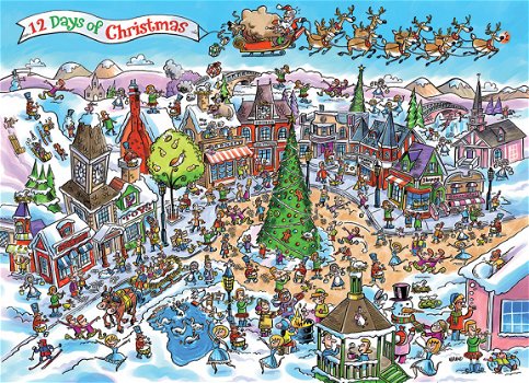 Cobble Hill - 12 Days of Christmas - 1000 Stukjes - 1