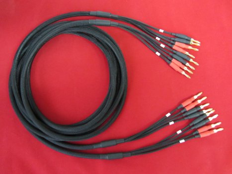 Luidsprekerkabels High End Bi-wire / Bi-amp 4 x 4 mm² - 0