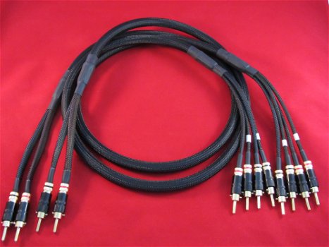 Luidsprekerkabels High End Bi-wire / Bi-amp 4 x 4 mm² - 2