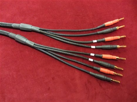 Luidsprekerkabels High End Bi-wire / Bi-amp 4 x 4 mm² - 4