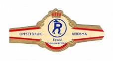 Abonné - Reclamebandje Offsetdruk Reidsma, Leeuwarden (rode boord, stemt tevrêe)