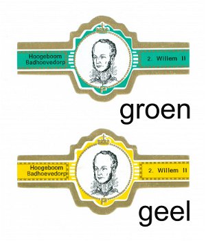 Hoogeboom - Serie 2 Nederlands koningshuis (nr 2 Willem II in 5 kleuren) - 2