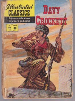 Illustrated Classics 12 Davy Crockett eerste druk - 1