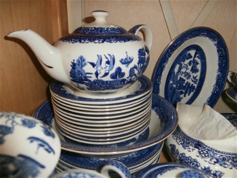 English Ironstone Tableware. limited England. serie: Old Willow...... diversen items - 5