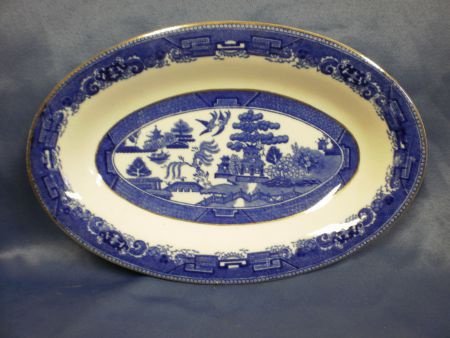 English Ironstone Tableware. limited England. serie: Old Willow...... diversen items - 8