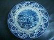 Societe Ceramique Maestricht made in Holland. drie prachtige blauwe borden - 1 - Thumbnail