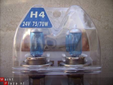 Halogeenlampen 24 volt xenonbleu H1 H3 H4 H7 24V trucks - 1