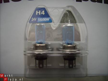 Halogeenlampen 24 volt xenonbleu H1 H3 H4 H7 24V trucks - 1