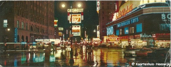 Amerika Times Square New York City Panoramakaart - 1