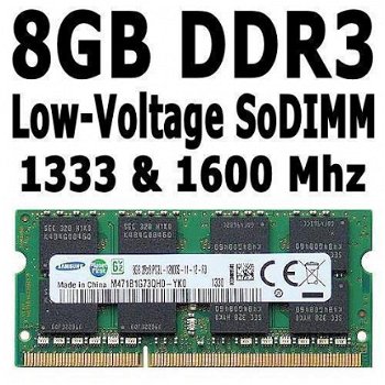 8GB & 16GB Laptop Notebook SoDIMM Geheugen | 1333-1600Mhz - 1