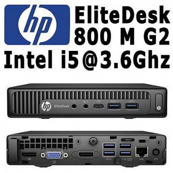 HP EliteDesk 800 G2 Mini - Intel i5 @ 3.6Ghz 8GB 320GB Win10 - 1