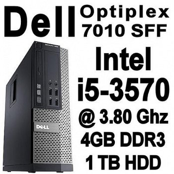 Dell OptiPlex 7010 SFF PC Intel i5-3570 3.8Ghz 4GB 1TB Win10 - 1