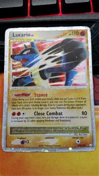 Lucario LVX 122/123 Diamond and Pearl Mysterious Treasures gebruikt zwaar 1 - 1