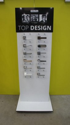 Dauby Design deurkrukken, voorbeelden op paneel Design