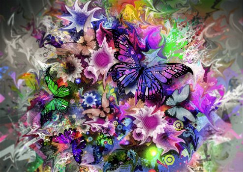 Grafika - Butterflies - 1000 Stukjes Nieuw - 1