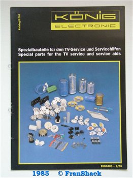 [1985] Special-Parts TV-service, Katalog 1985, König Electronic - 1