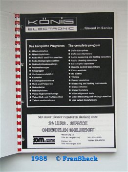 [1985] Line output Transformers, Katalog , König Electronic/ SOM+ASWO - 4