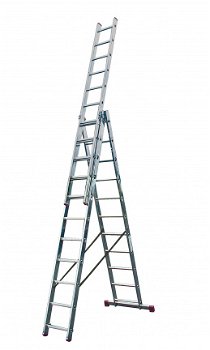 Vouwladder 3x11 treden 7,25 meter *NIEUW* - 1