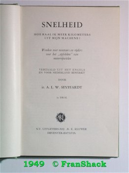 [1949] Snelheid, Seyffardt, Kluwer - 2