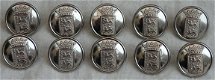 Knopen Lotje, Uniform, Provincie Friesland, Zilver, 24mm, 10 stuks.(Nr.7) - 1 - Thumbnail