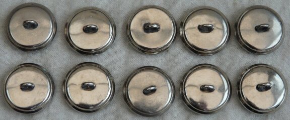 Knopen Lotje, Uniform, Provincie Friesland, Zilver, 24mm, 10 stuks.(Nr.7) - 4