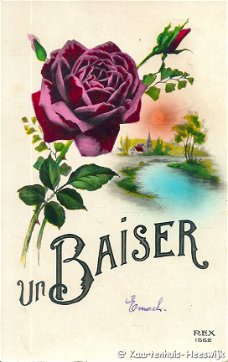 Bloemenkaart Belgie un Baiser