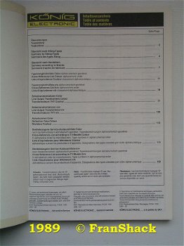 [1989] Line output Transformers, Katalog , König Electronic - 2