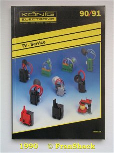 [1990] TV-service, Katalog 1990-1991, König Electronic