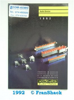 [1992] Audio-service, Eurokatalog 1992, König Electronic/ SOM-ASWO - 1