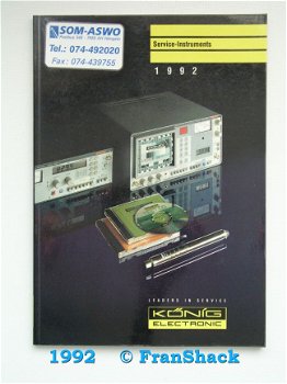 [1992] Service-instrumenten, Eurokatalog 1992, König Electronic/ SOM-ASWO - 1