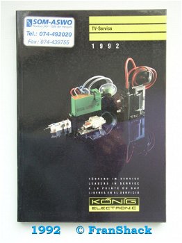 [1992] TV-service, Eurokatalog 1992, König Electronic/ SOM-ASWO - 1