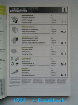 [1992] TV-service, Eurokatalog 1992, König Electronic/ SOM-ASWO - 2