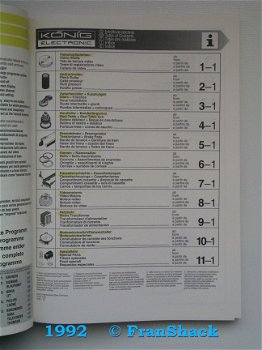 [1992] Video-Service, Eurokatalog 1992, König Electronic/ SOM-ASWO - 2