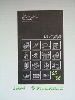 [1994] De Prijslijst 95/96, Display Elektronika. - 1