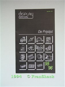 [1994] De Prijslijst 95/96, Display Elektronika.